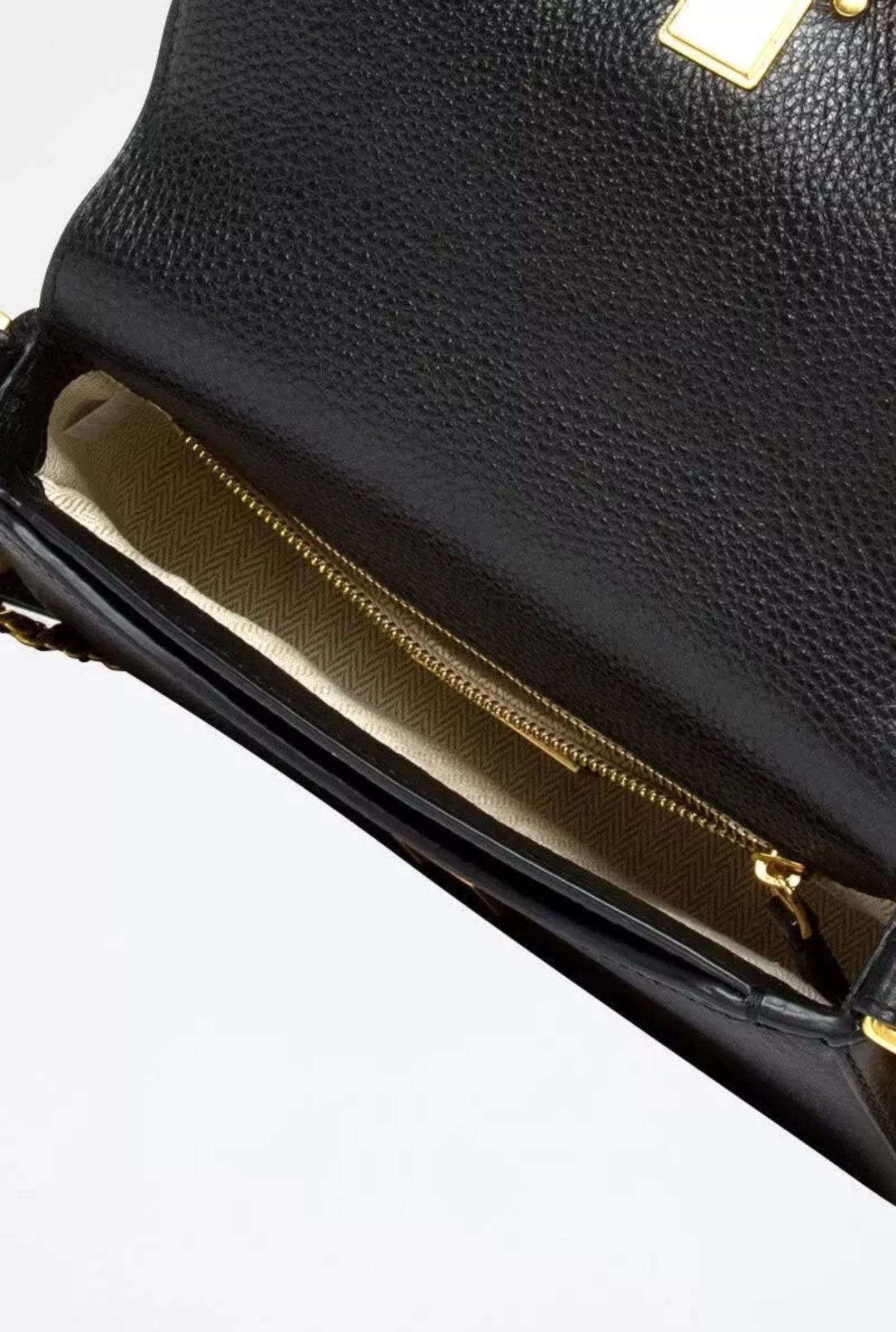 NWT Tory Burch Britten Convertible Crossbody Leather Handbag Black