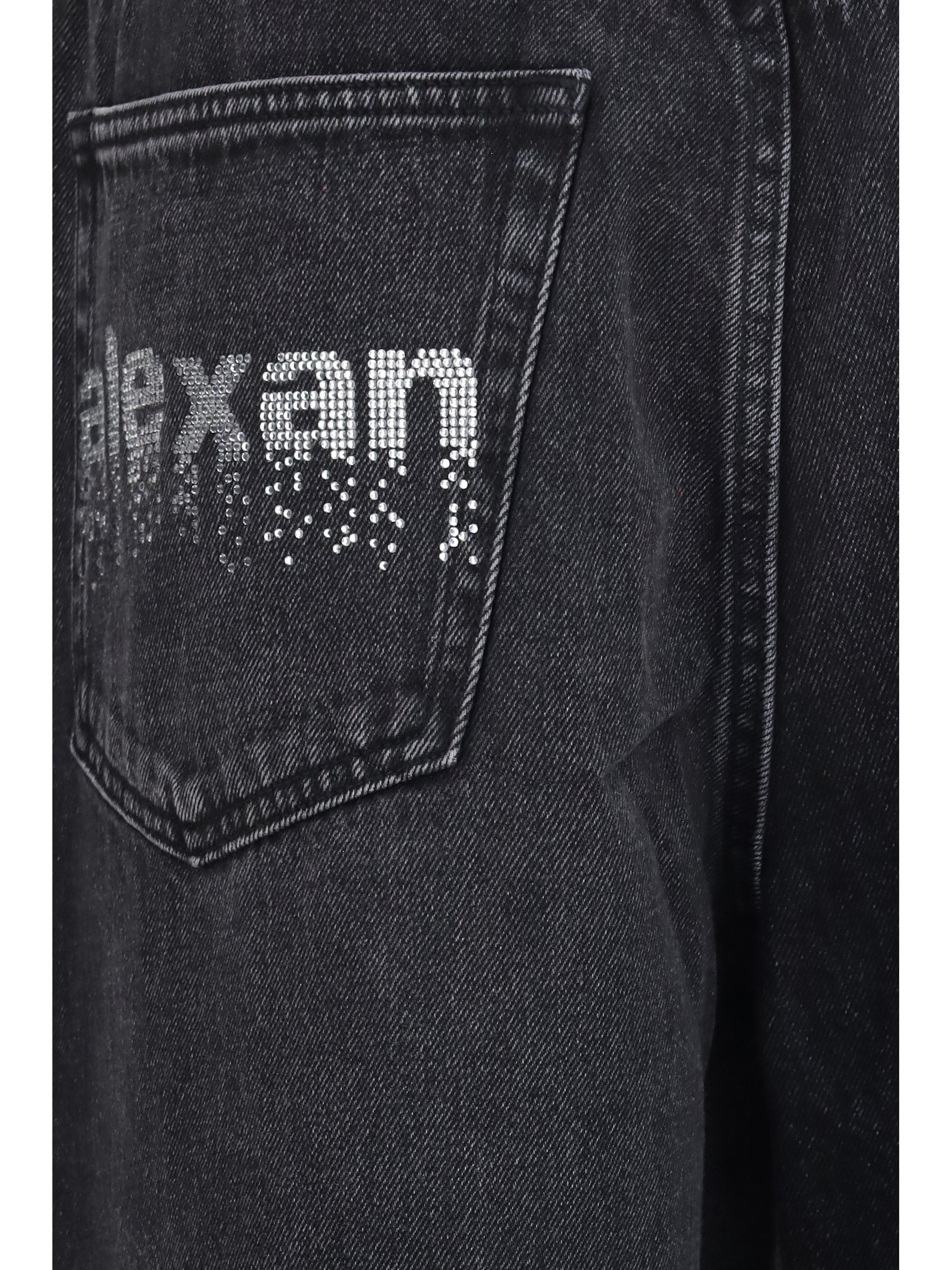 Alexander Wang Women Crystal Balloon Jeans