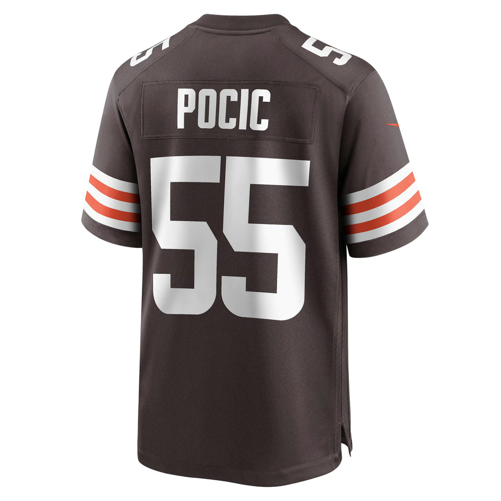 Cleveland Browns Ethan Pocic Brown Game Jersey