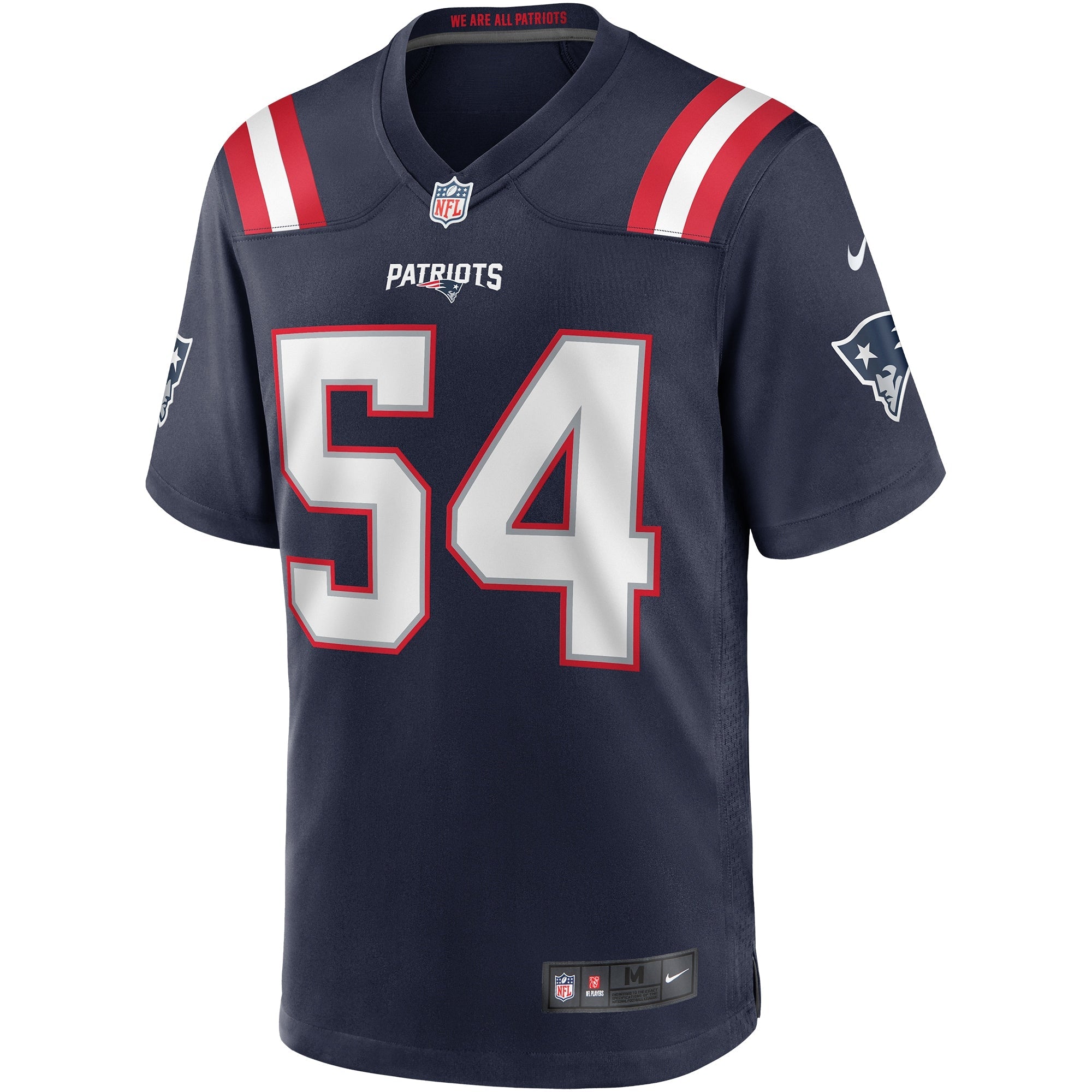 New England Patriots Tedy Bruschi Navy Game Retired Player Jersey
