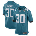 Jacksonville Jaguars Montaric Brown Teal Game Player Jersey