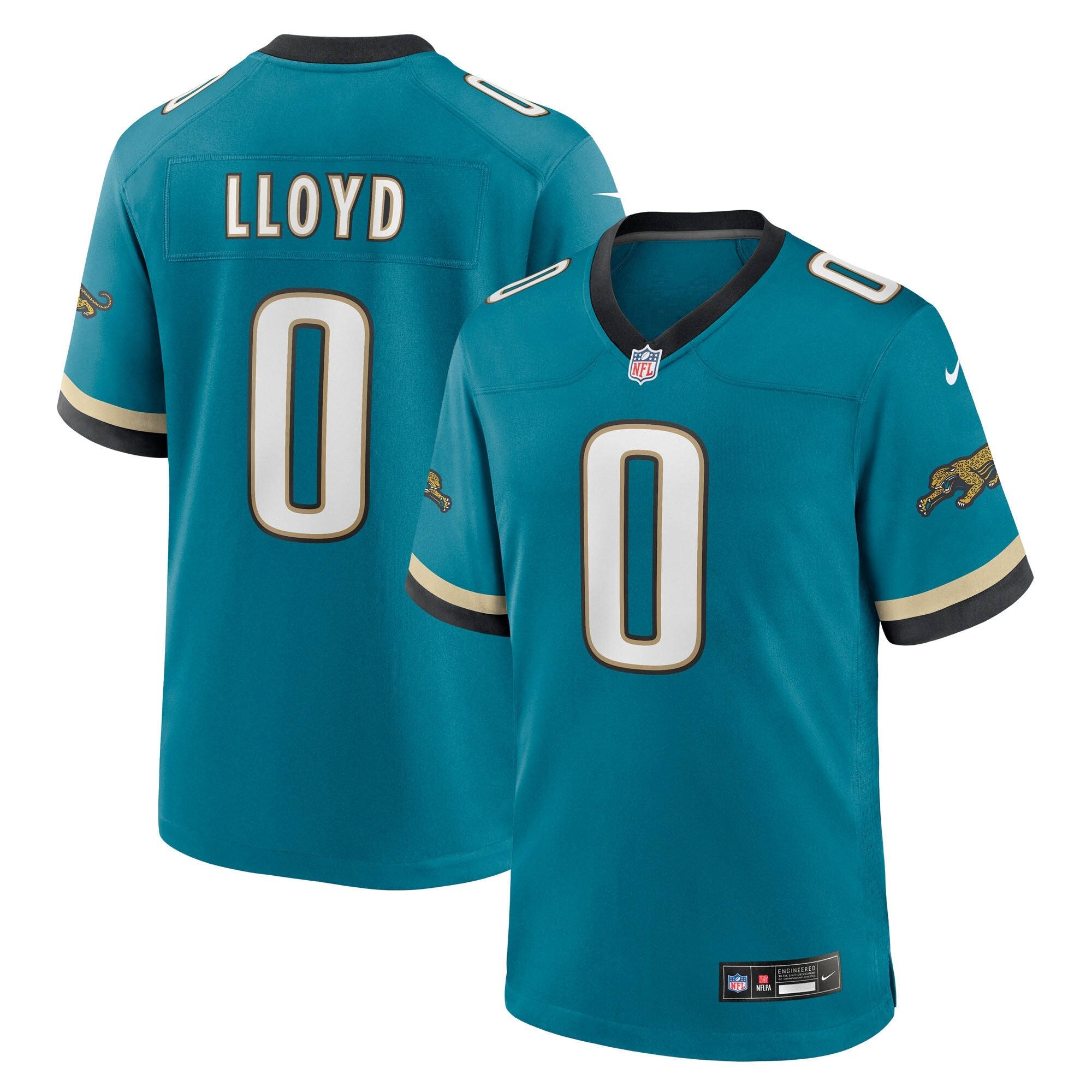 Jacksonville Jaguars Devin Lloyd Teal Alternate 2 Prowler Throwback Game Jersey