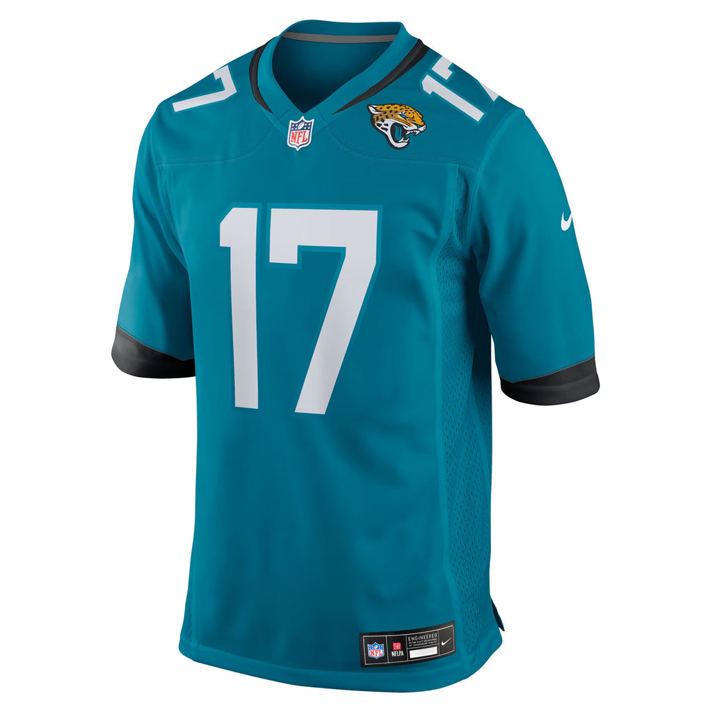 Jacksonville Jaguars Tim Patrick Teal Team Game Jersey