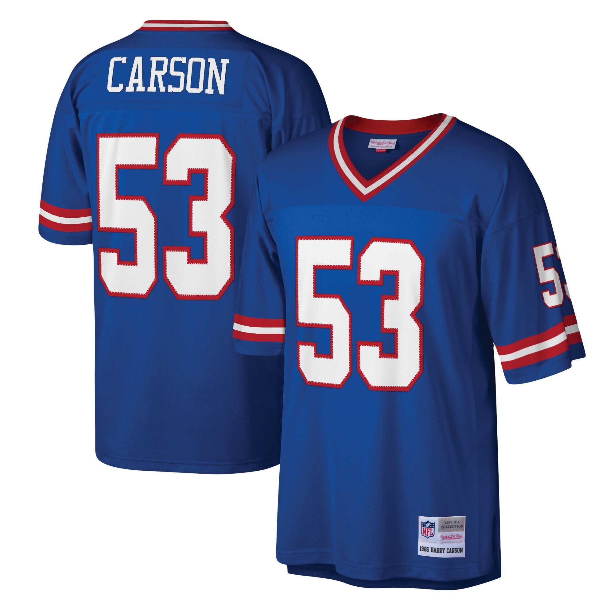 New York Giants Harry Carson Mitchell & Ness Royal Legacy Replica Jersey