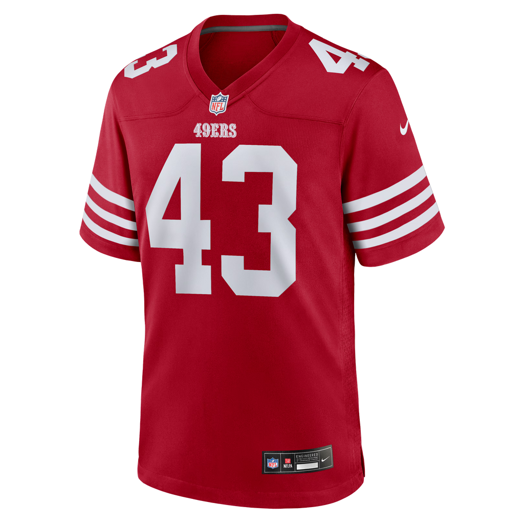 San Francisco 49ers Messiah Swinson Scarlet Team Game Jersey