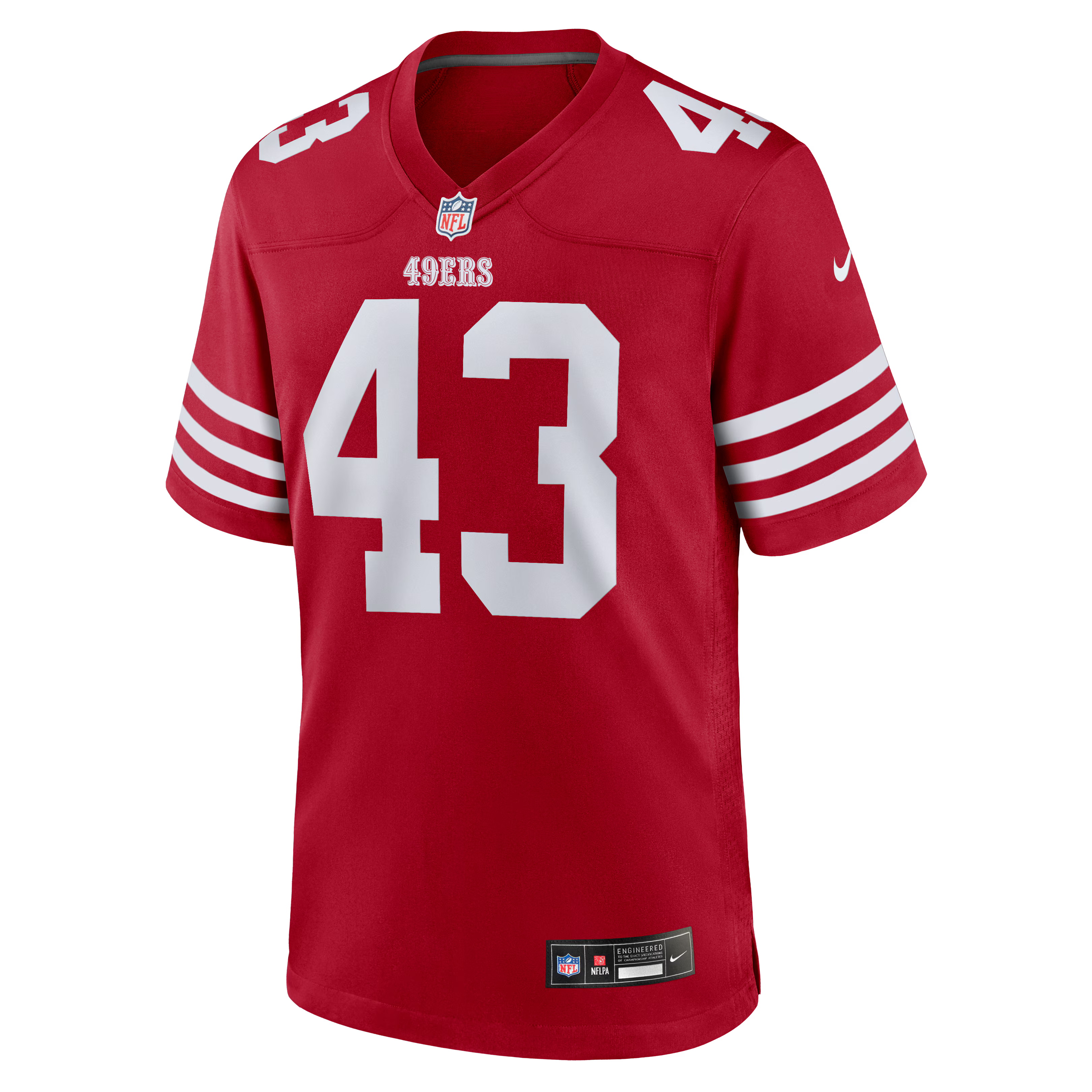 San Francisco 49ers Messiah Swinson Scarlet Team Game Jersey
