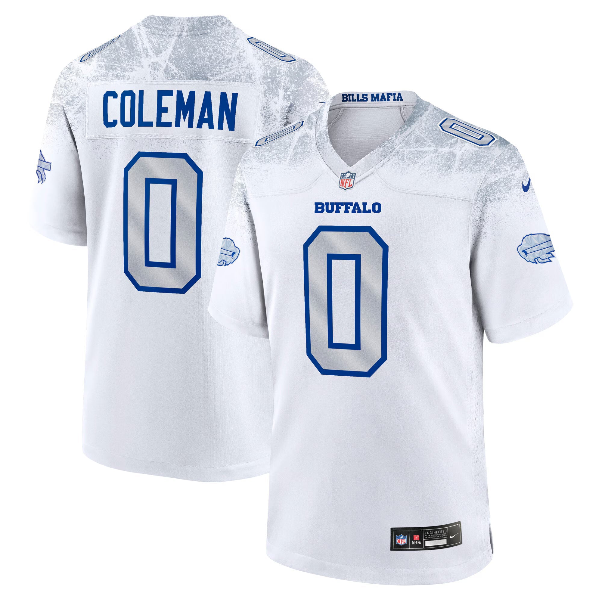 Buffalo Bills Keon Coleman White 2025 Rivalries Collection Game Jersey