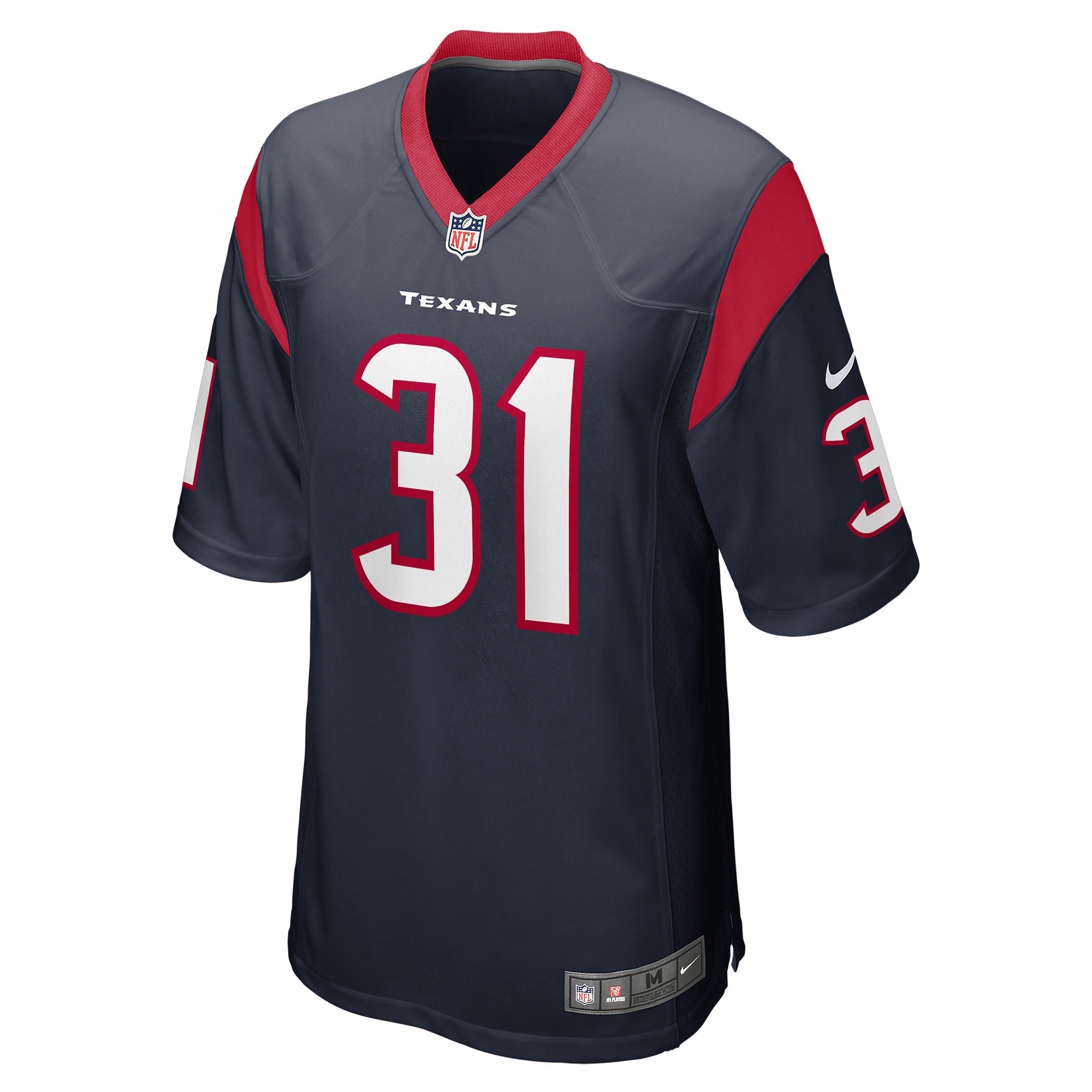 Houston Texans Dameon Pierce Navy Game Player Jersey
