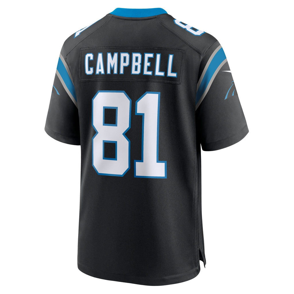 Carolina Panthers Dalevon Campbell Black Team Game Jersey