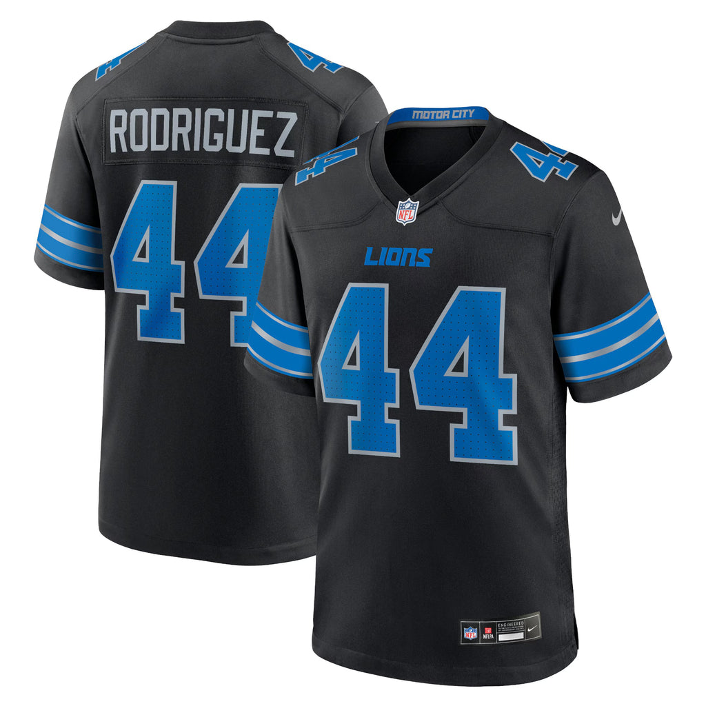 Detroit Lions Malcolm Rodriguez Black 2nd Alternate Game Jersey