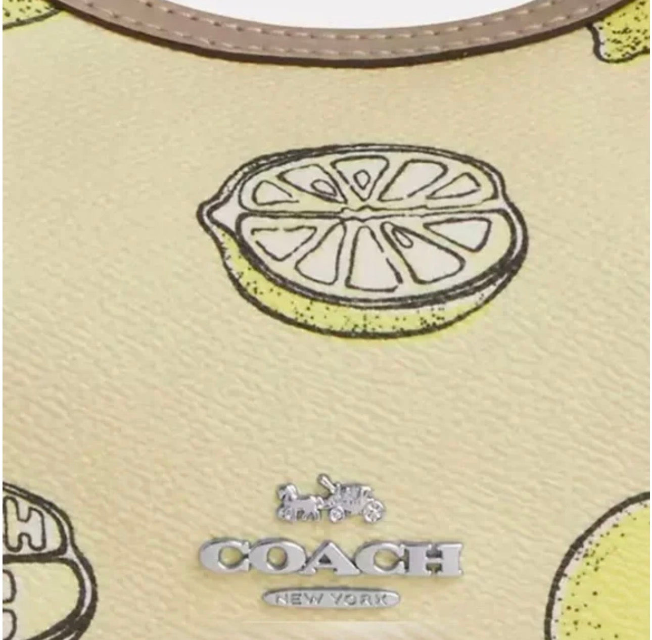 NWT Coach Carmen Mini Crossbody Bag With Lemon Print