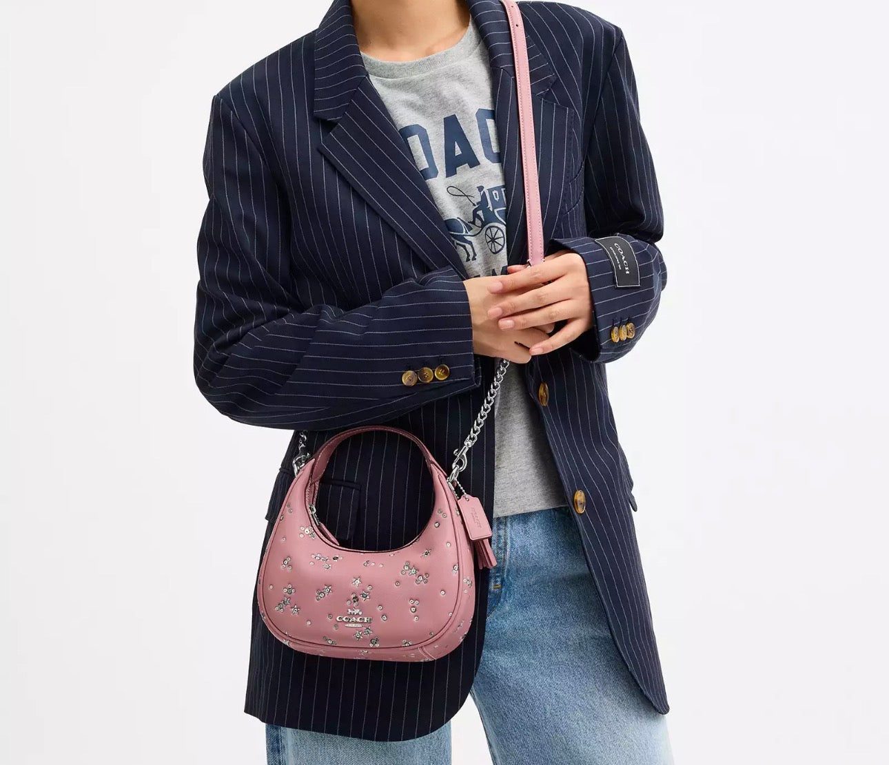 NWT Coach Carmen Mini Crossbody Bag With Star Print