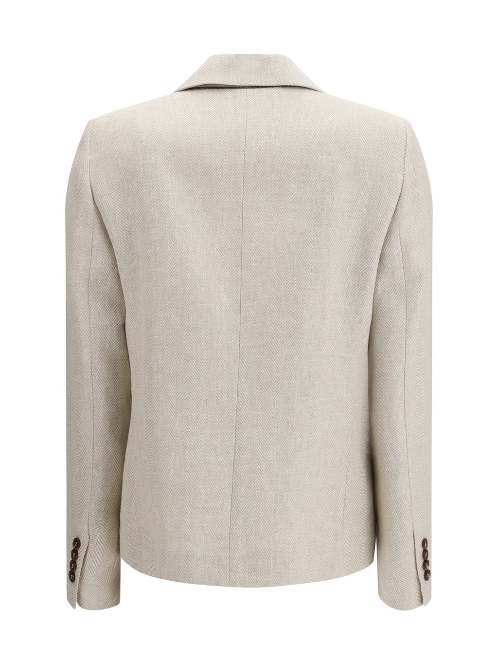 Brunello Cucinelli Women Button Herringbone Blazer