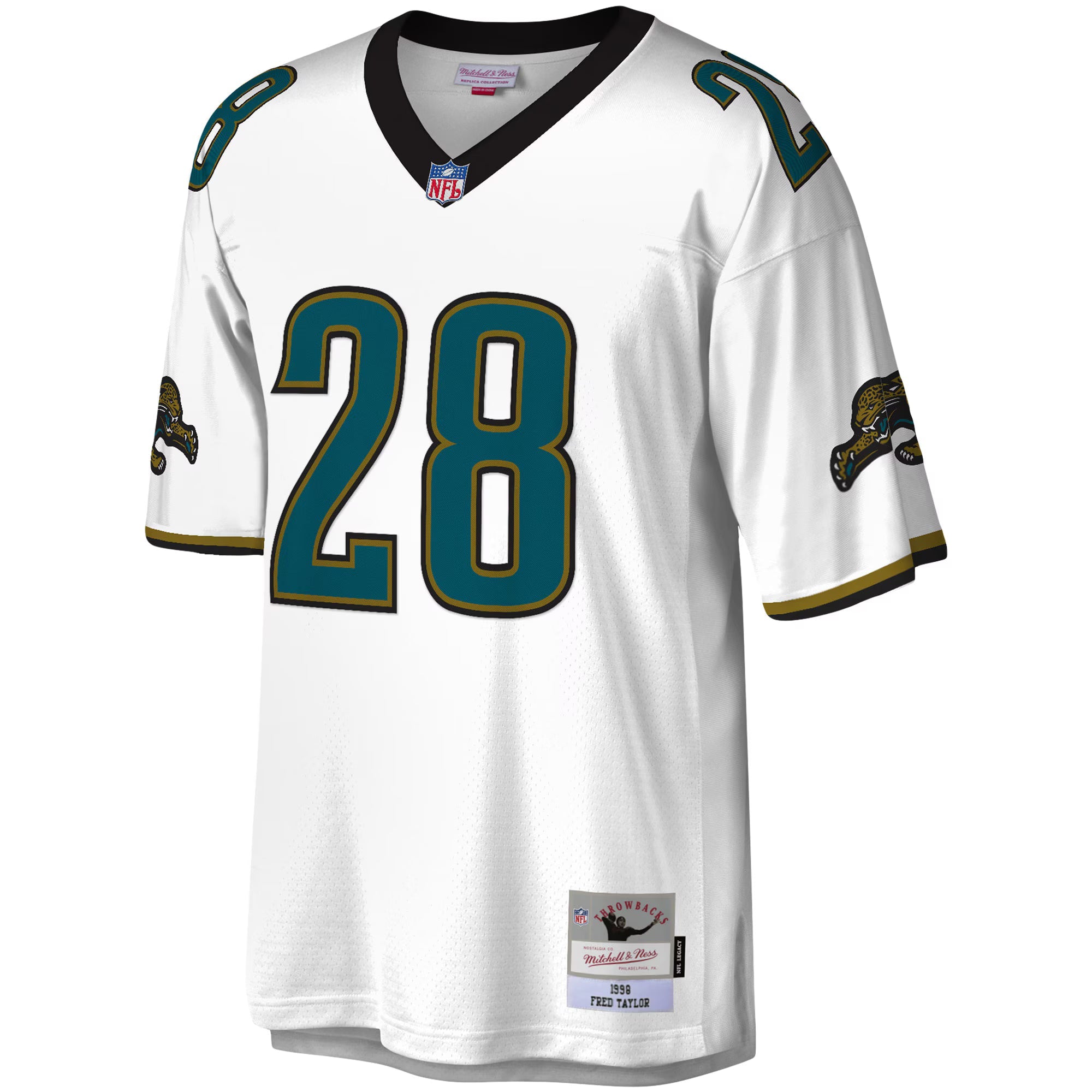 Jacksonville Jaguars Fred Taylor Mitchell & Ness White Legacy Replica Jersey