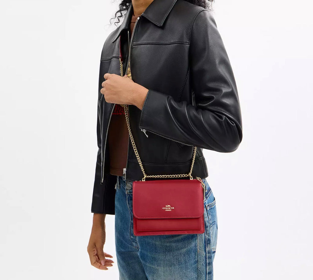 Coach Mini Klare Leather Crossbody Bag In Red