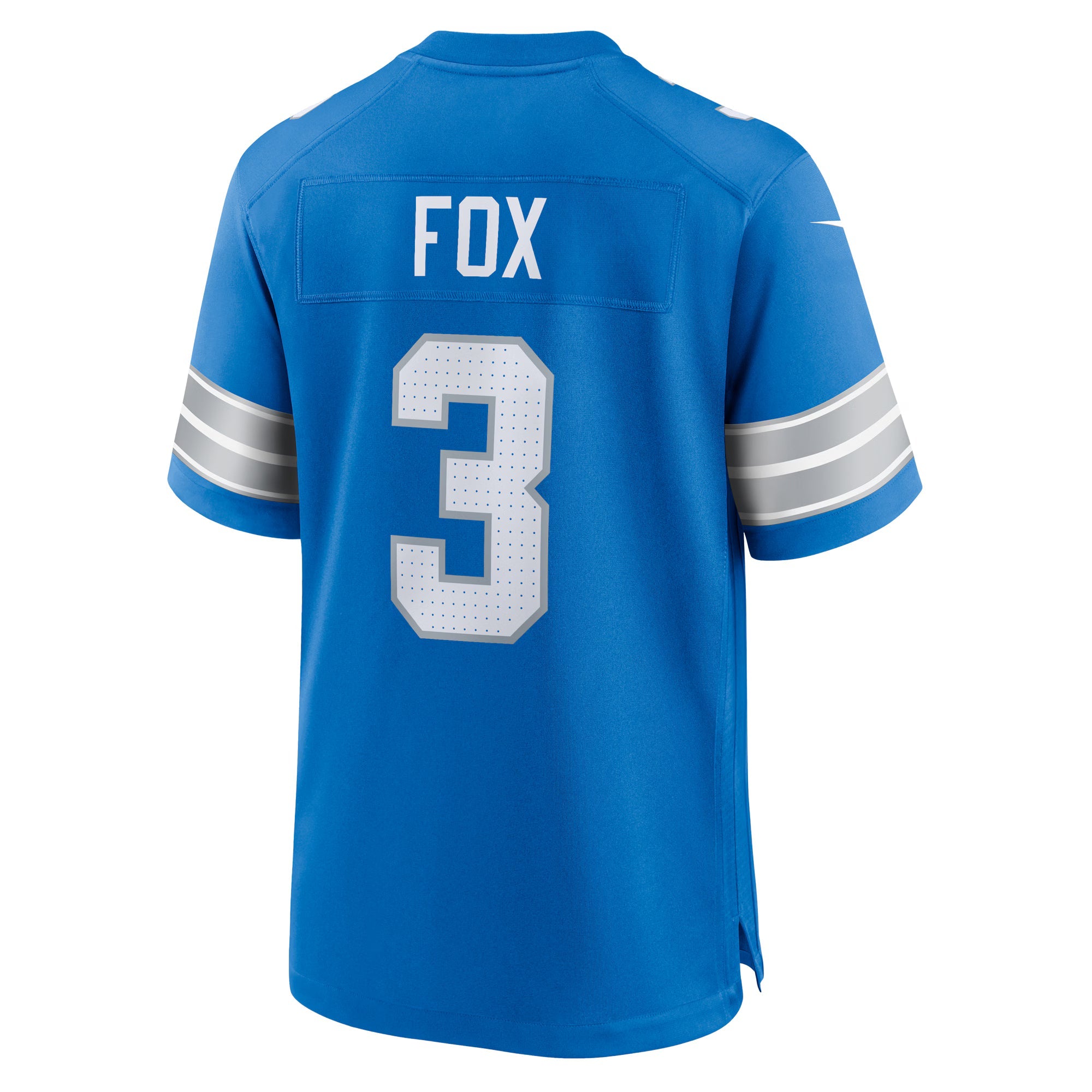 Detroit Lions Jack Fox Blue Team Game Jersey