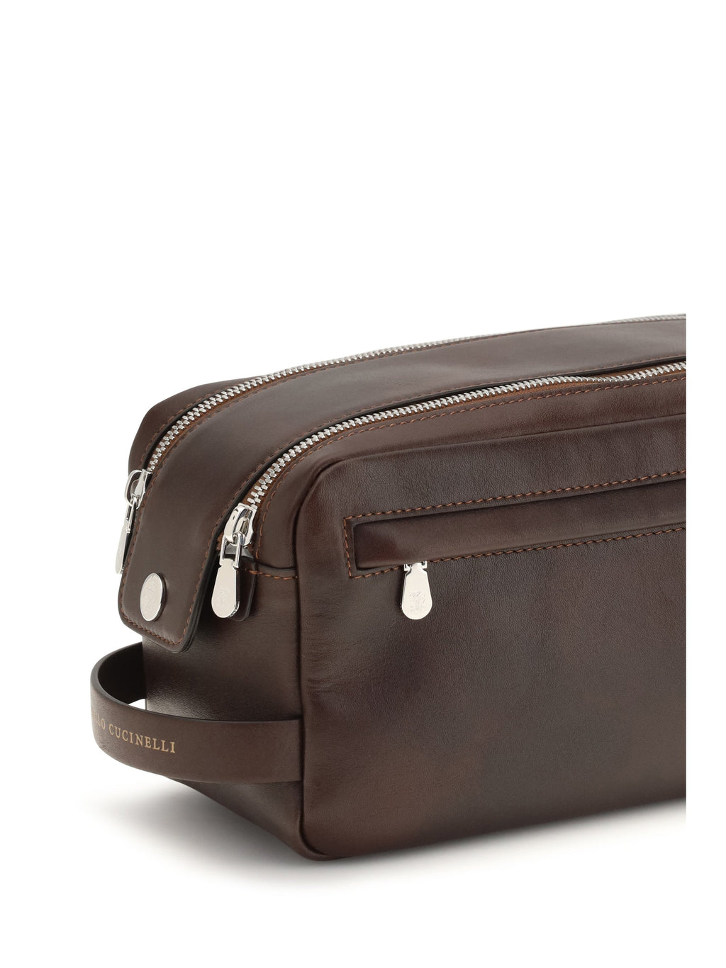 Brunello Cucinelli Men Leather Beauty Case