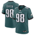 Philadelphia Eagles Jalen Carter Midnight Green Team Game Jersey