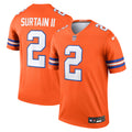 Denver Broncos Patrick Surtain II Orange Legend Player Performance Top