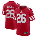 San Francisco 49ers Chase Lucas Scarlet Team Game Jersey