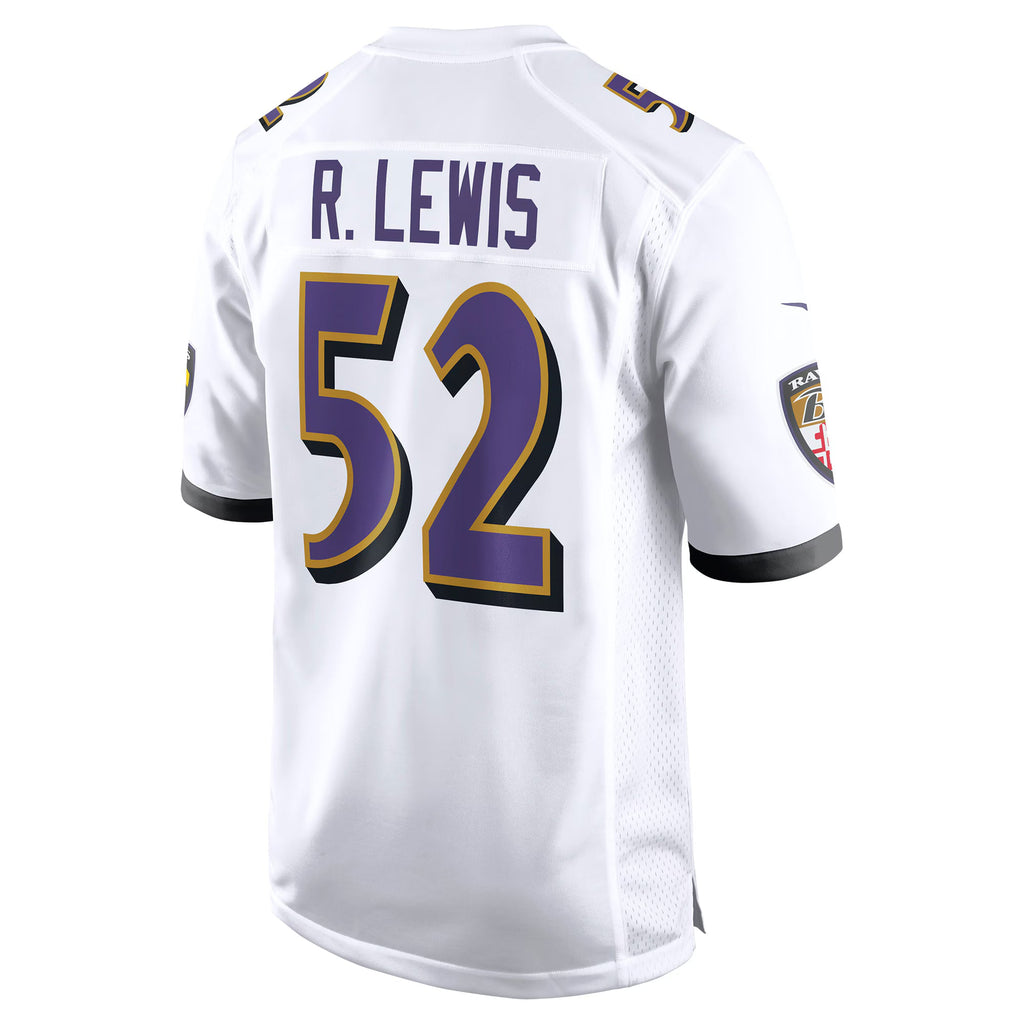 Baltimore Ravens Ray Lewis White Retired Player Game Jersey