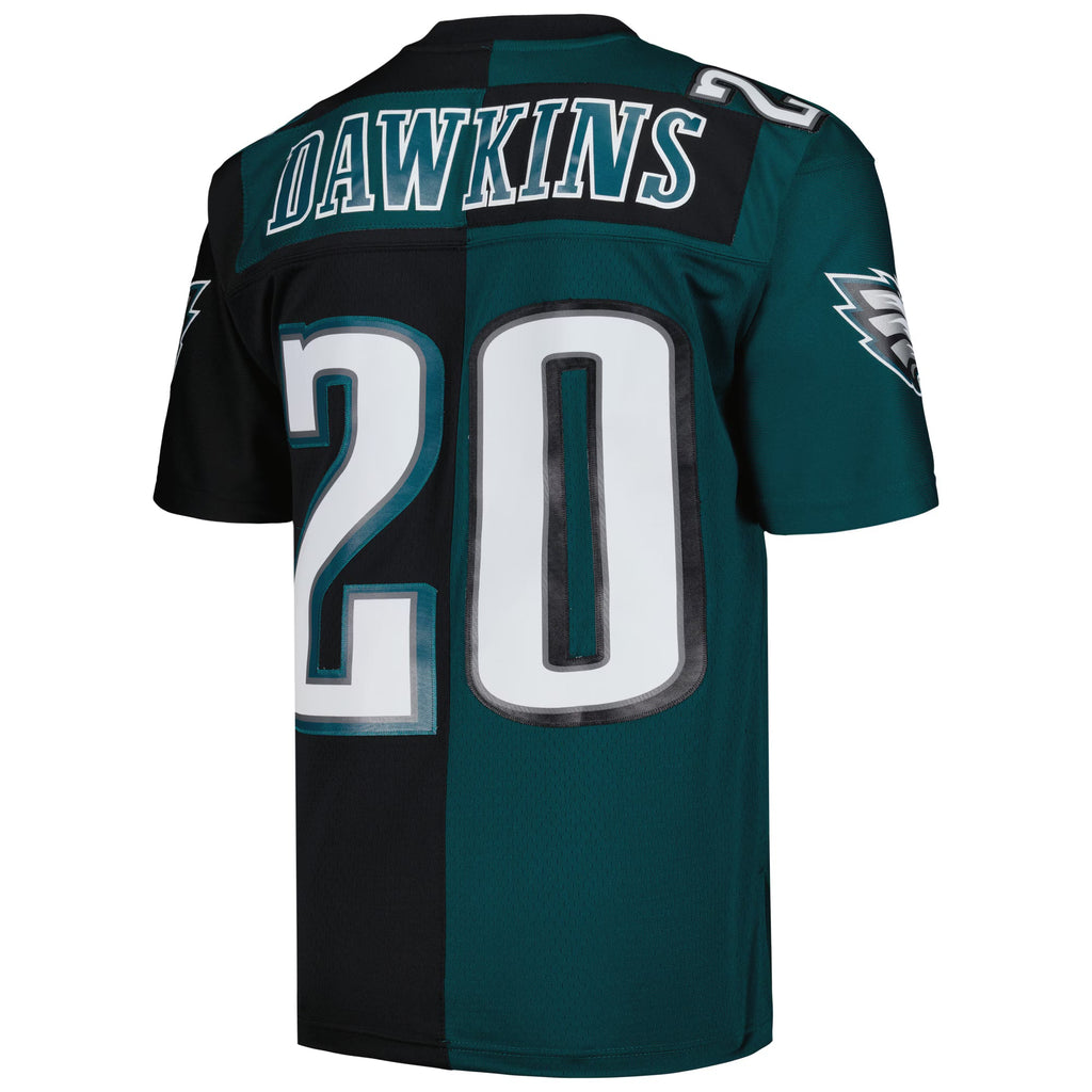 Philadelphia Eagles Brian Dawkins Mitchell & Ness Midnight Green/Black 2004 Split Legacy Replica Jersey
