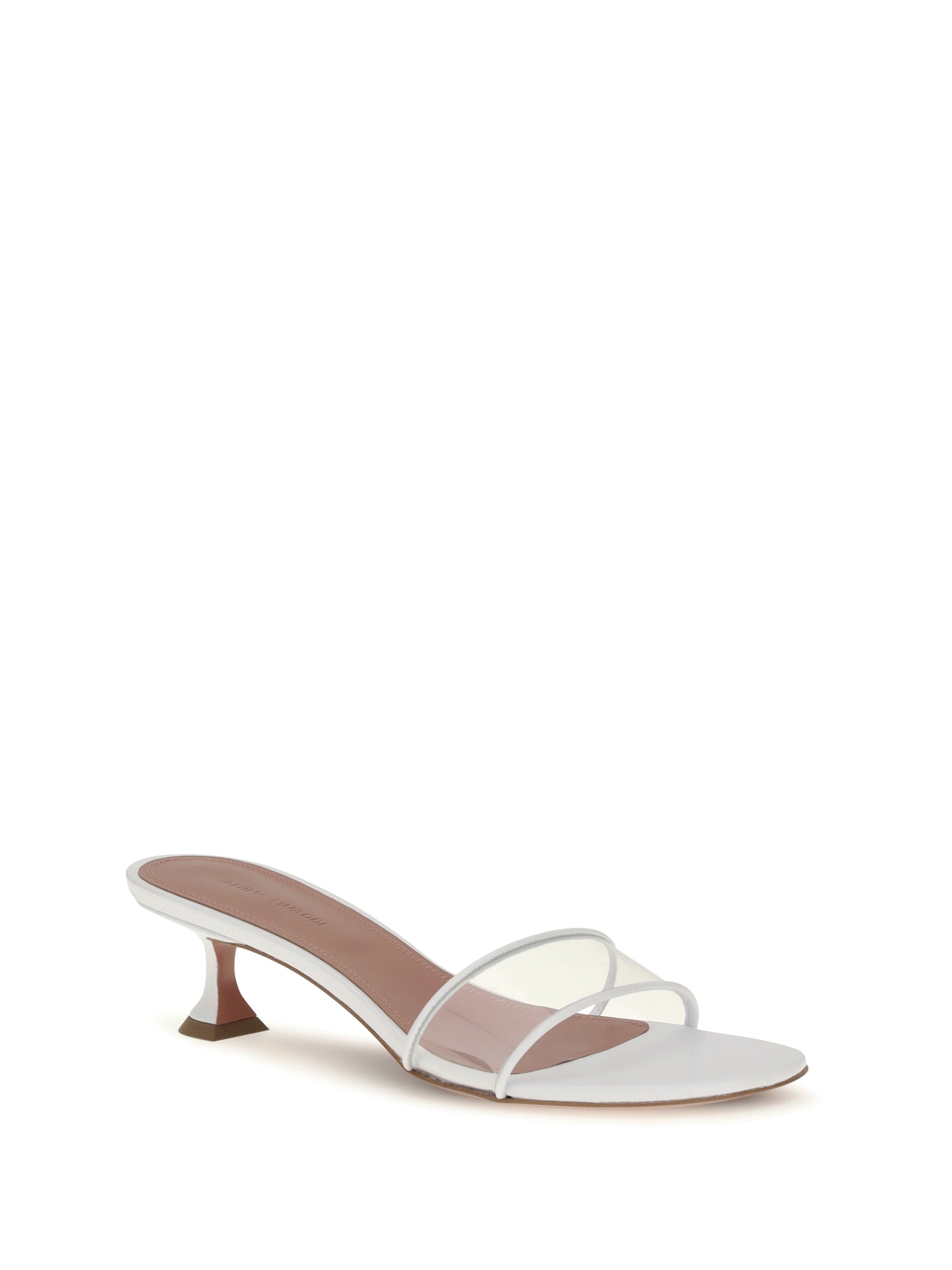 Amina Muaddi Women Andreea Glass Mule Sandals
