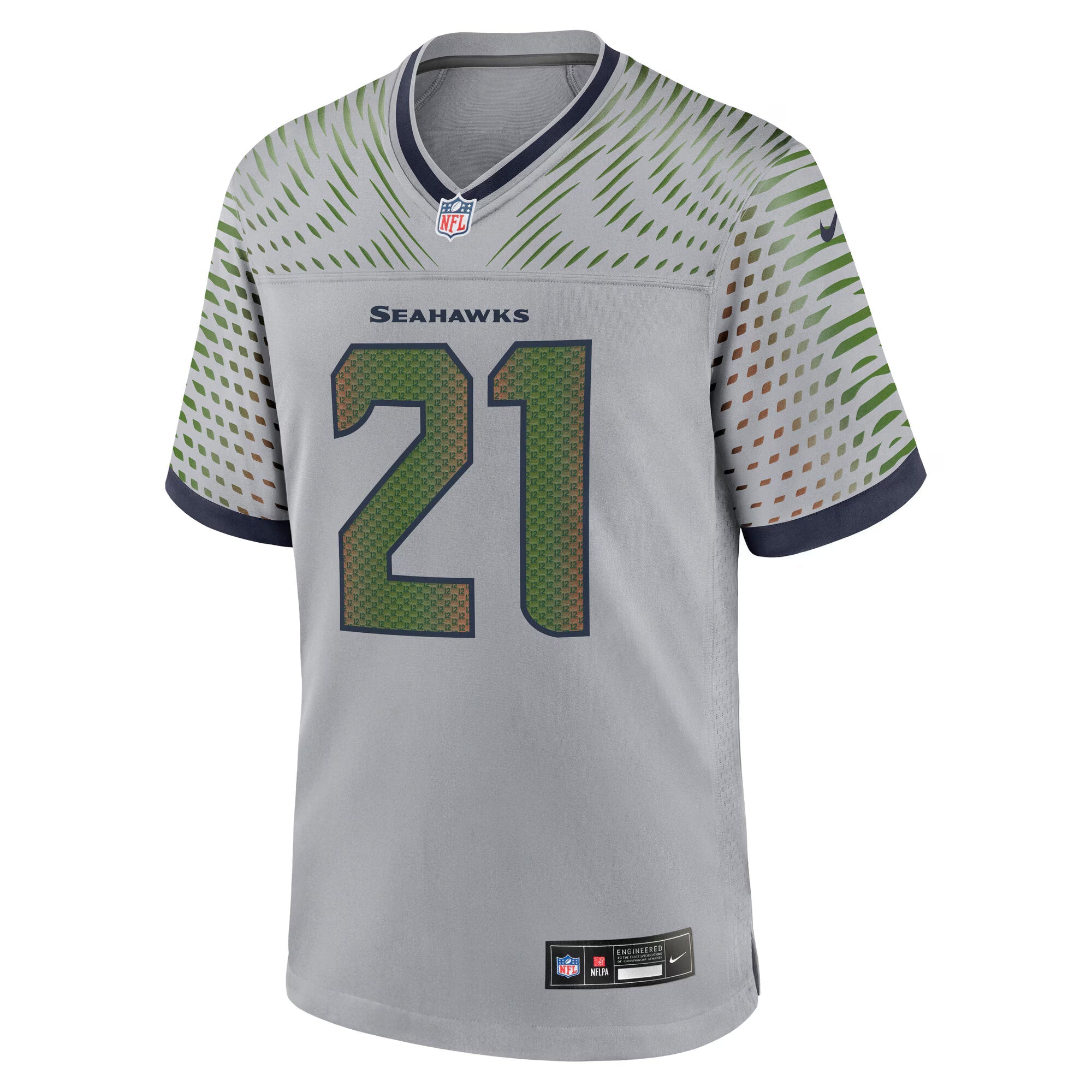 Seattle Seahawks Devon Witherspoon Wolf Gray 2025 Rivalries Collection Game Jersey