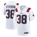 New England Patriots Rhamondre Stevenson White Game Player Jersey