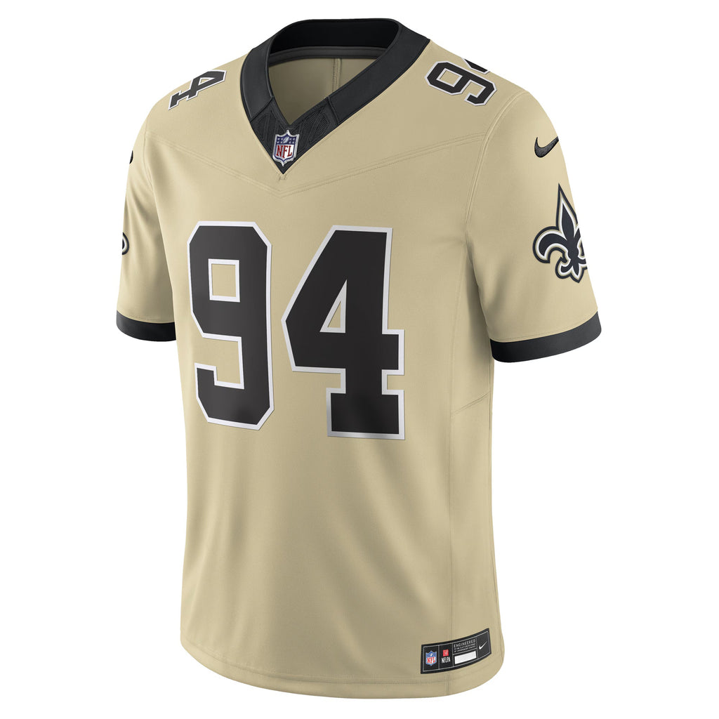 New Orleans Saints Cameron Jordan Gold Alternate Gameday Golds Alternate Vapor F.U.S.E. Limited Jersey
