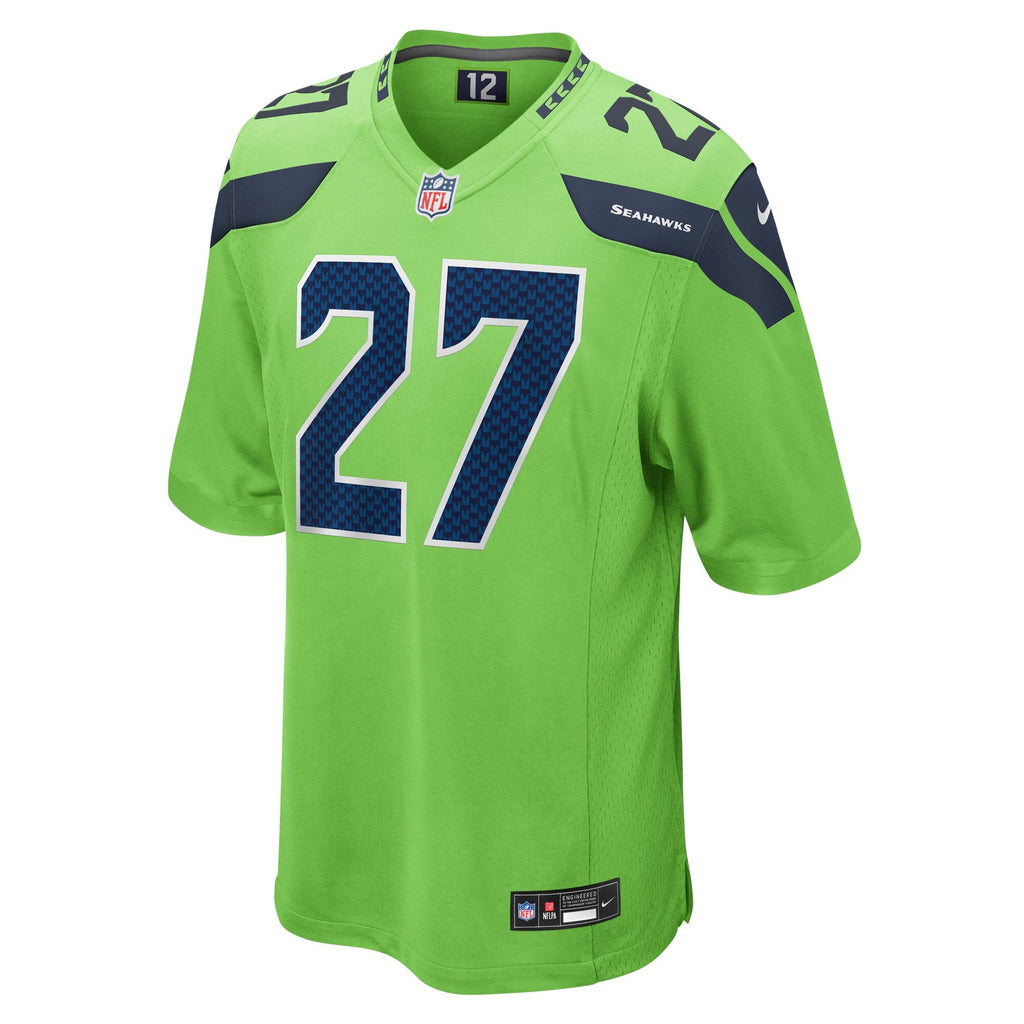 Seattle Seahawks Tariq Woolen Neon Green Game Jersey