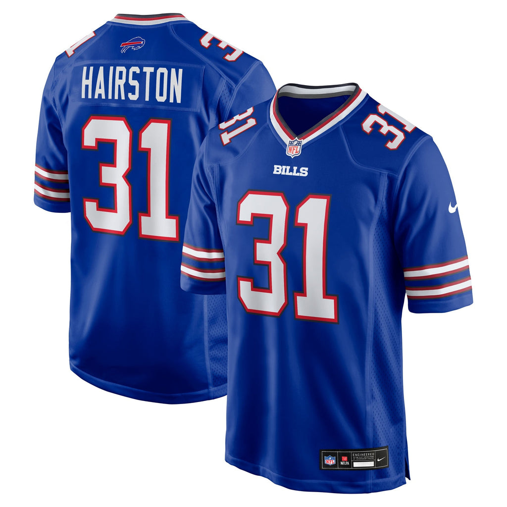 Buffalo Bills Maxwell Hairston Royal 2025 NFL Draft First Round Pick Game Jersey