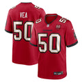Tampa Bay Buccaneers Vita Vea Red 50th Season Team Game Jersey