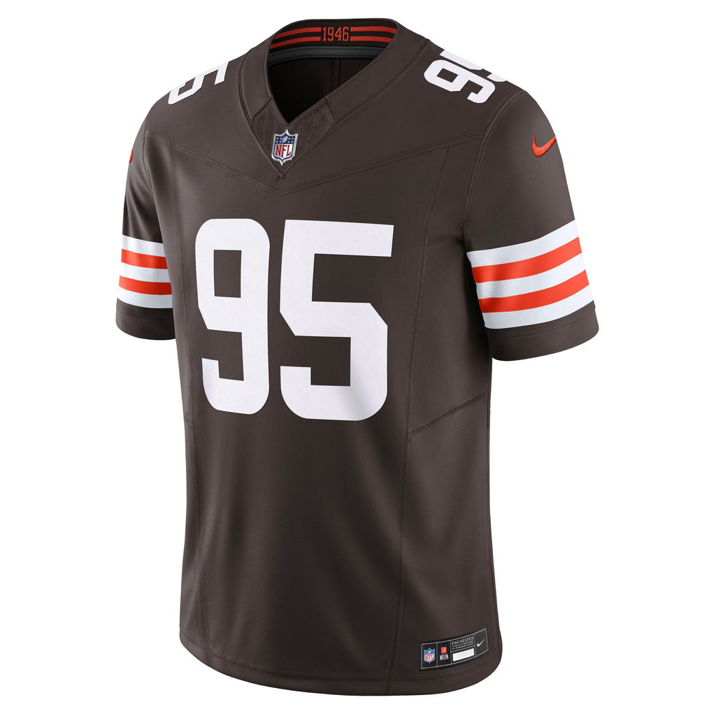 Cleveland Browns Myles Garrett Brown Team Vapor F.U.S.E. Limited Jersey