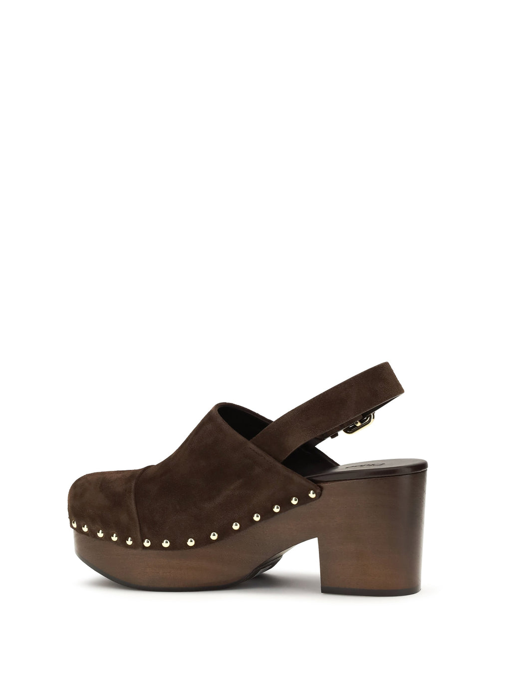 Chloé Women Jeannette Wedge Clogs In Glossy Calfskin