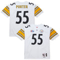 Pittsburgh Steelers Joey Porter Mitchell & Ness White 2005 Authentic Throwback Retired Player Jersey