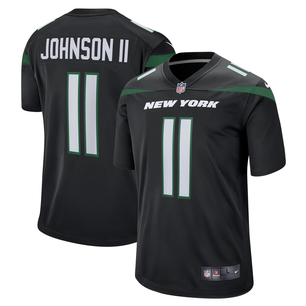 New York Jets Jermaine Johnson II Black Alternate Game Jersey