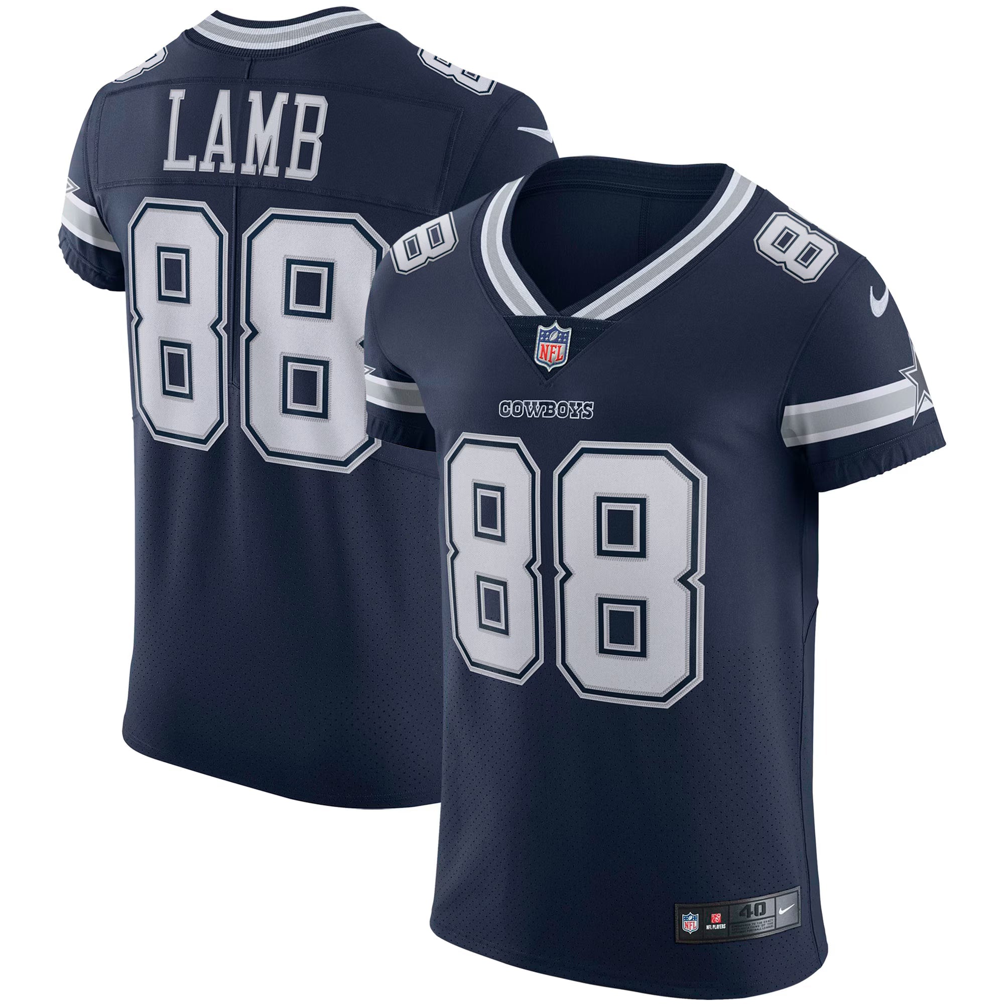 Dallas Cowboys CeeDee Lamb Navy Vapor Elite Jersey