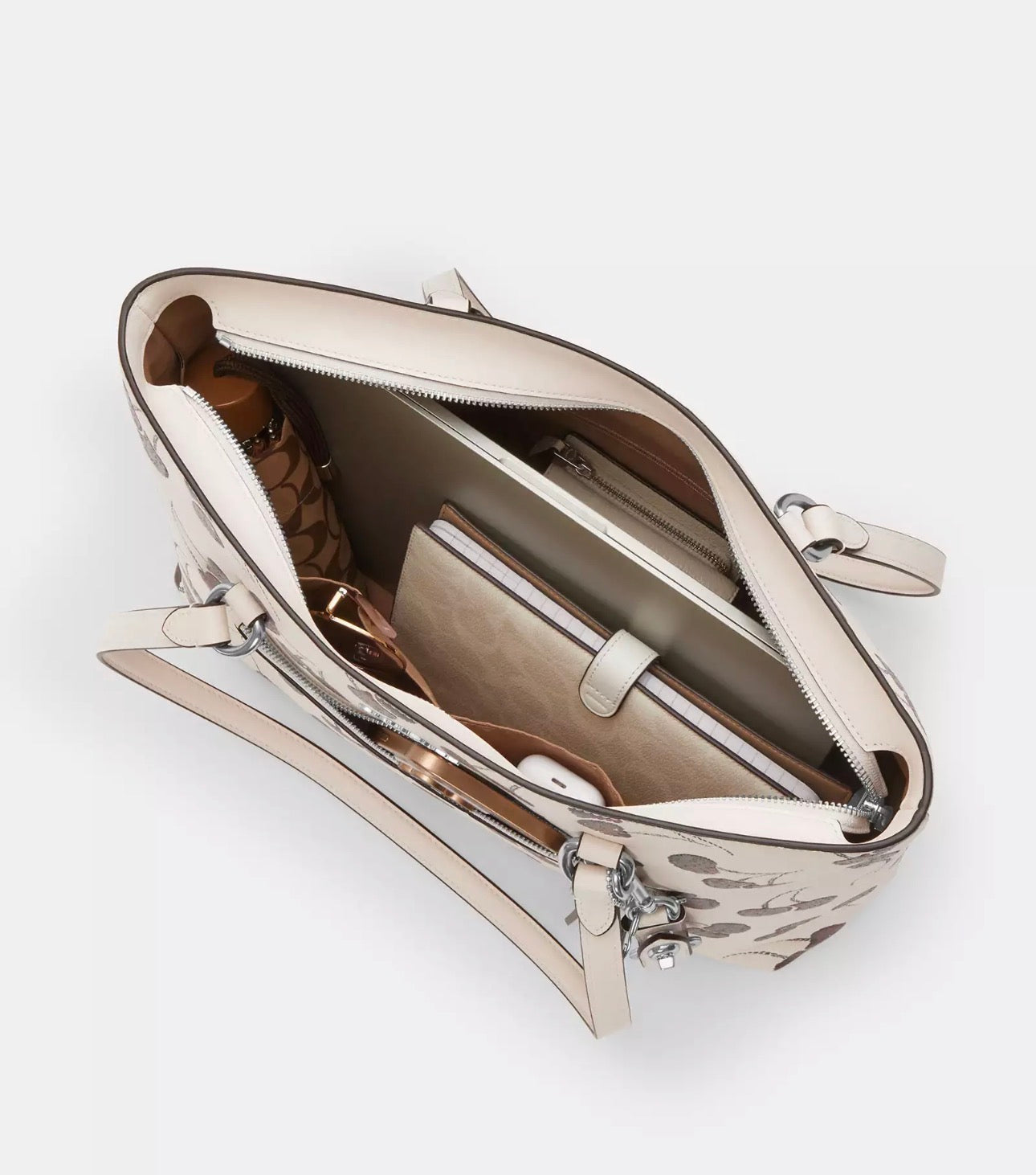 NWT Coach Leather station Tote Bag With Cherry Print
