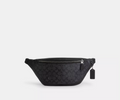 NWT Coach Men’s Warren Belt Bag In Signature Canvas & Leather