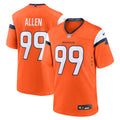 Denver Broncos Zach Allen Orange Team Game Jersey
