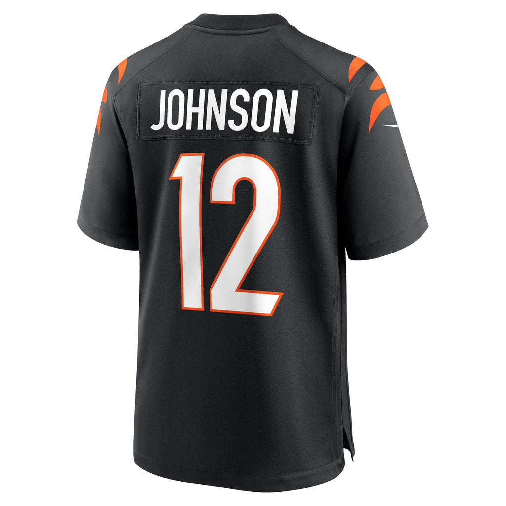 Cincinnati Bengals Tyron Johnson Black Home Game Player Jersey
