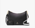 NWT Kate Spade Emma Large Leather Crossbody In Gold/Black