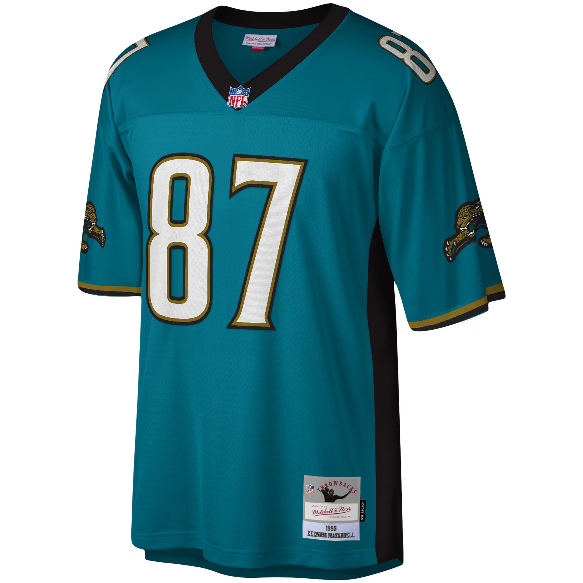 Jacksonville Jaguars Keenan McCardell Mitchell & Ness Teal Legacy Replica Jersey