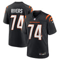 Cincinnati Bengals Jalen Rivers Black Team Game Jersey