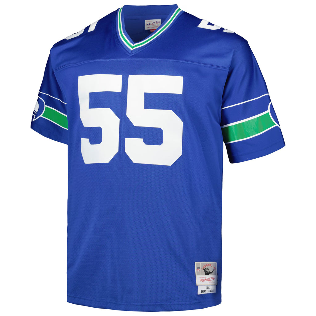 Seattle Seahawks Brian Bosworth Mitchell & Ness Royal Big & Tall 1987 Legacy Retired Player Jersey