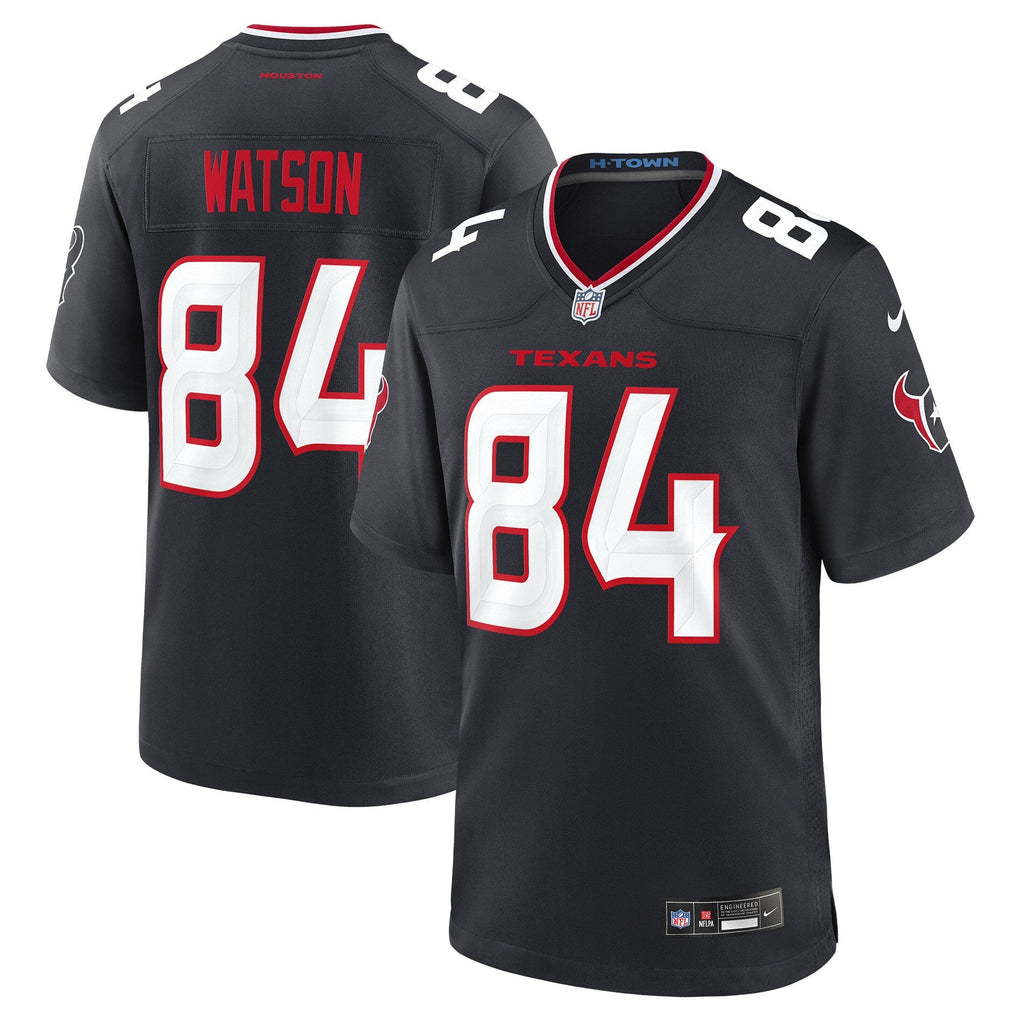 Houston Texans Justin Watson Navy Team Game Jersey
