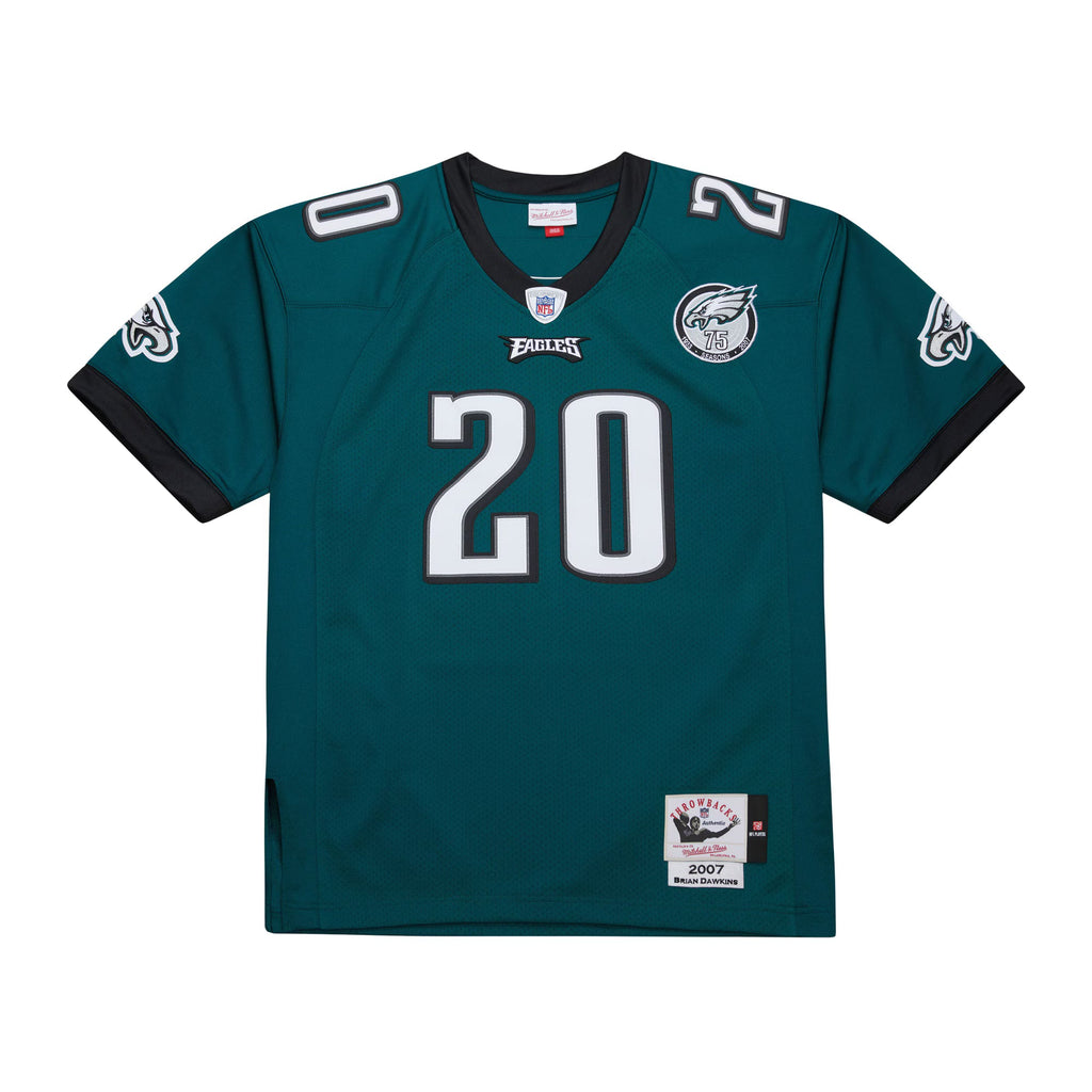 Philadelphia Eagles Brian Dawkins Mitchell & Ness Green 2007 Authentic Throwback Retired Player Jersey