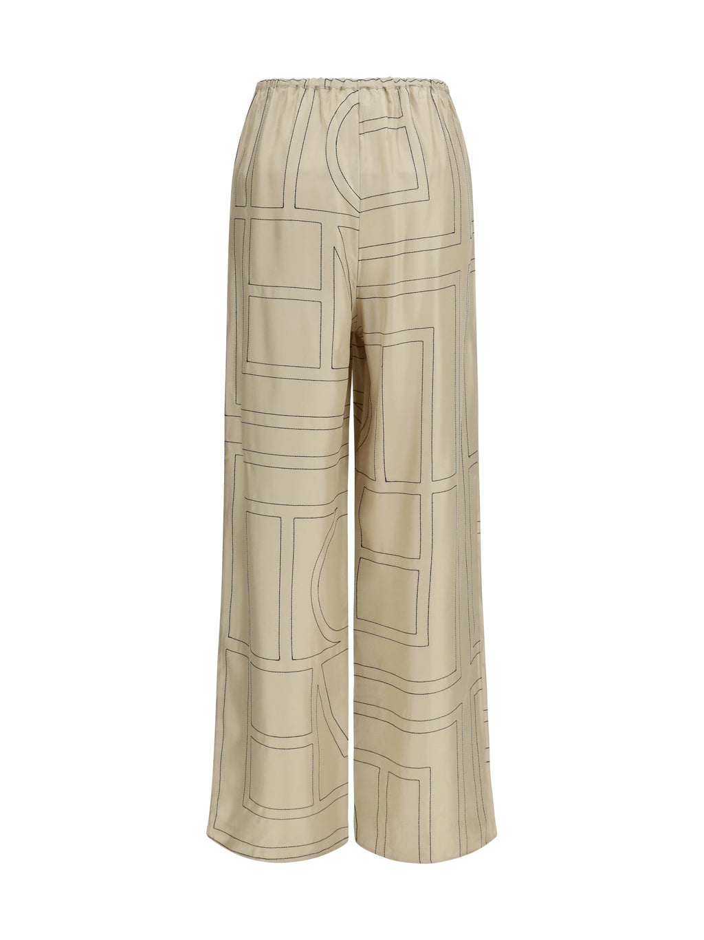 Toteme Women Silk Monogram Pants