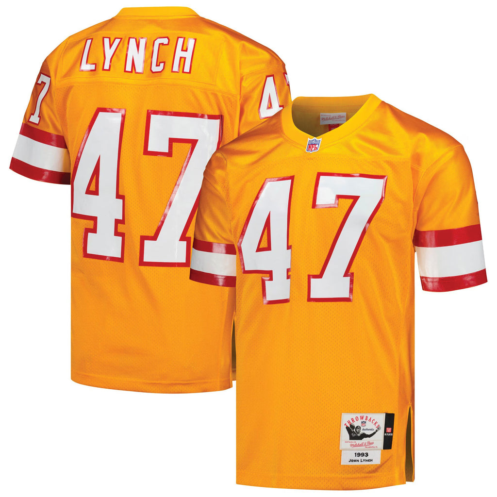 Tampa Bay Buccaneers 1993 John Lynch Mitchell & Ness Orange Authentic Throwback Retired Player Jersey